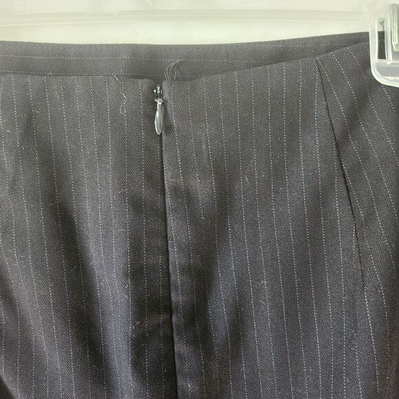 Banana Republic Pinstripe Skirt Suit Set 2P Petite Blazer & Skirt Gray Classic - Picture 13 of 16